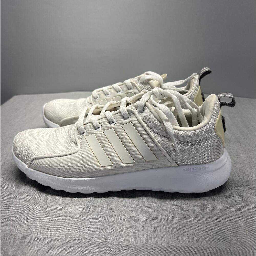 Adidas Cloudfoam Lite Racer AW4262 Mens White Running Shoes Sneakers Size 7